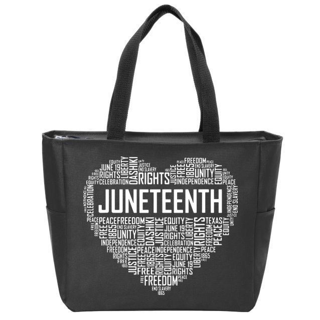 Juneteenth Celebrating Black Freedom 1865 African American Zip Tote Bag