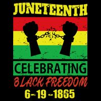 Juneteenth Celebrating Black Freedom 1865 Flag Doggie Tank