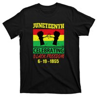 Juneteenth Celebrating Black Freedom 1865 Flag T-Shirt