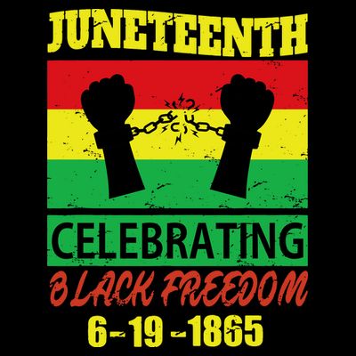Juneteenth Celebrating Black Freedom 1865 Flag T-Shirt