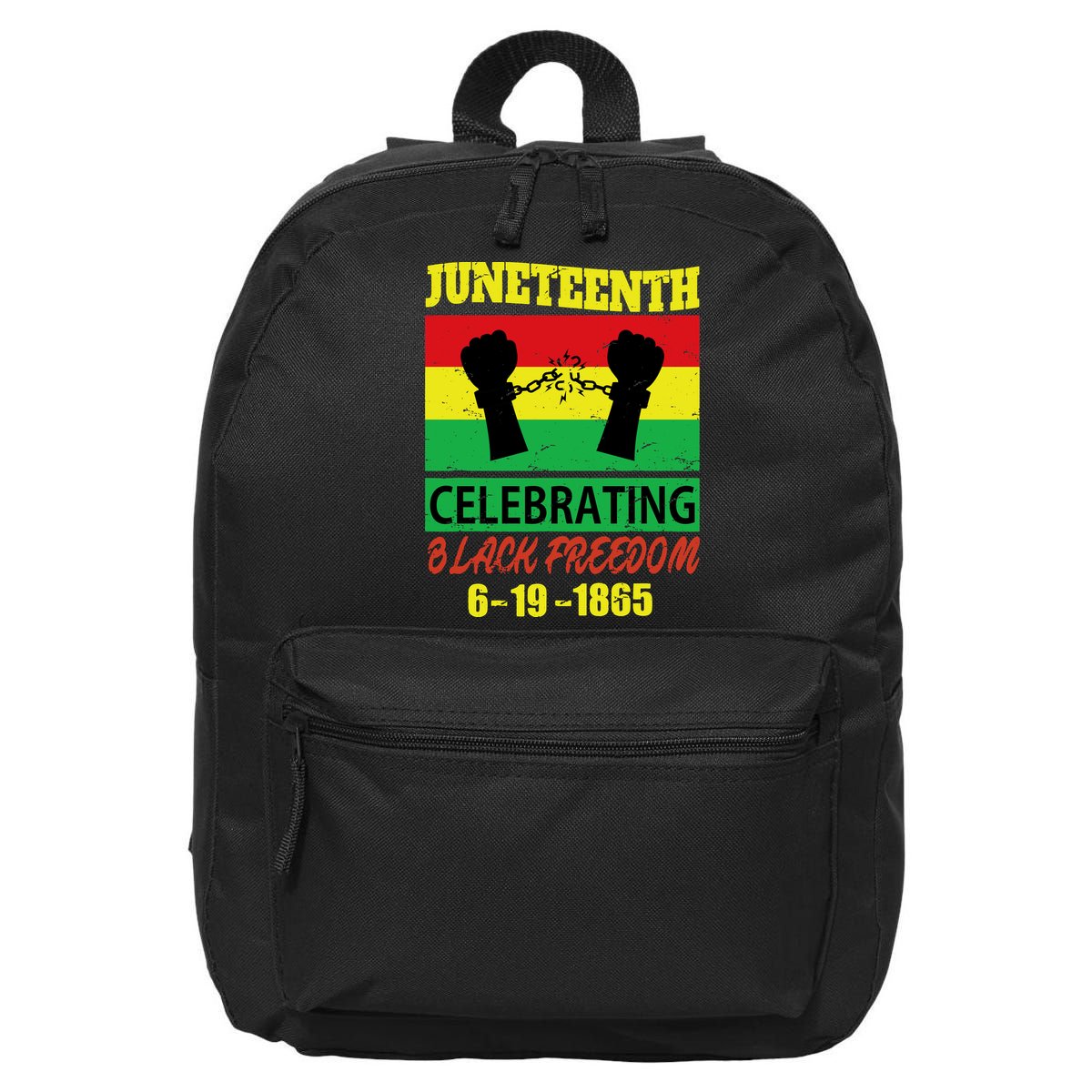 Juneteenth Celebrating Black Freedom 1865 Flag 16 in Basic Backpack