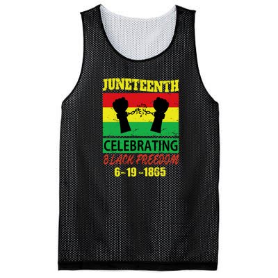 Juneteenth Celebrating Black Freedom 1865 Flag Mesh Reversible Basketball Jersey Tank