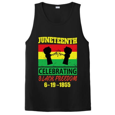 Juneteenth Celebrating Black Freedom 1865 Flag PosiCharge Competitor Tank