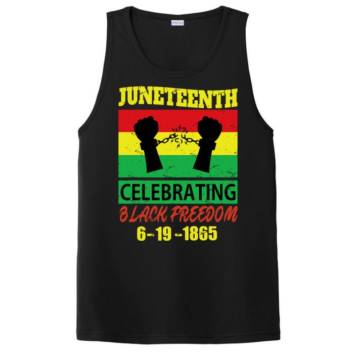 Juneteenth Celebrating Black Freedom 1865 Flag PosiCharge Competitor Tank