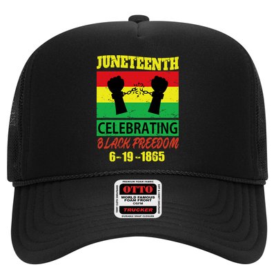 Juneteenth Celebrating Black Freedom 1865 Flag Trucker Hat