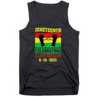 Juneteenth Celebrating Black Freedom 1865 Flag Tank Top