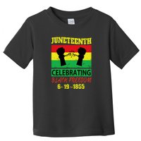 Juneteenth Celebrating Black Freedom 1865 Flag Toddler T-Shirt