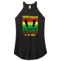 Juneteenth Celebrating Black Freedom 1865 Flag Women's Perfect Tri Rocker Tank