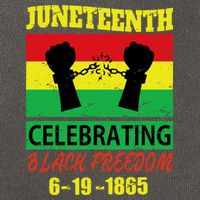 Juneteenth Celebrating Black Freedom 1865 Flag Cotton Canvas Backpack