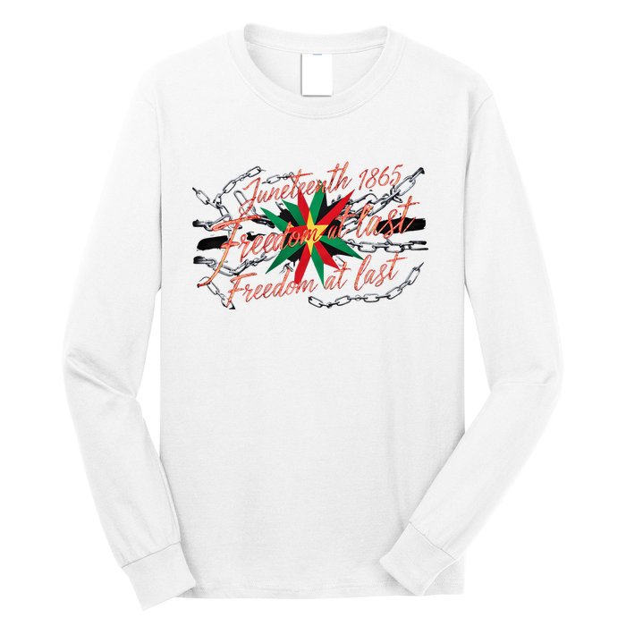 Juneteenth Celebrating Black Power Freedom 1865 Triumph Long Sleeve Shirt