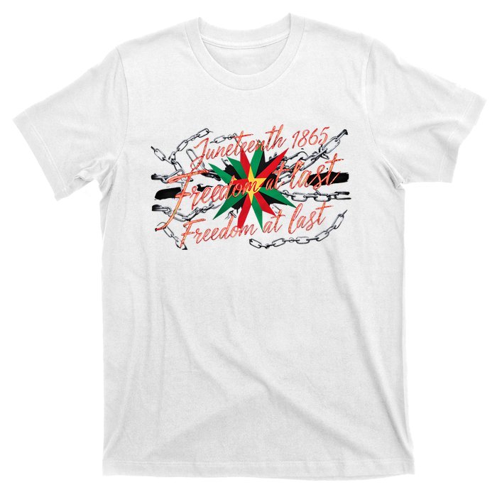 Juneteenth Celebrating Black Power Freedom 1865 Triumph T-Shirt