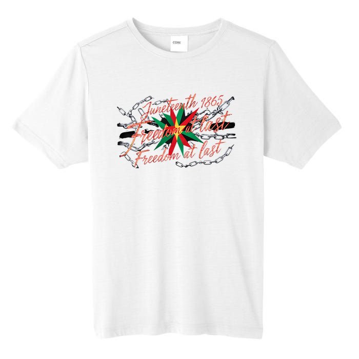 Juneteenth Celebrating Black Power Freedom 1865 Triumph Tall Fusion ChromaSoft Performance T-Shirt