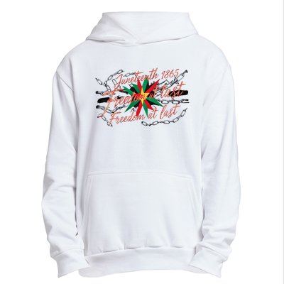 Juneteenth Celebrating Black Power Freedom 1865 Triumph Urban Pullover Hoodie