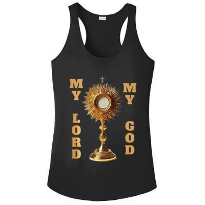 Jesus Christ Blessed Sacrament My Lord Ladies PosiCharge Competitor Racerback Tank