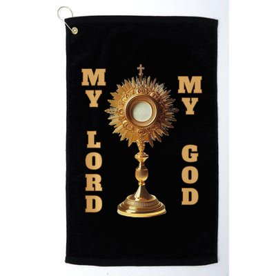 Jesus Christ Blessed Sacrament My Lord Golf Towel