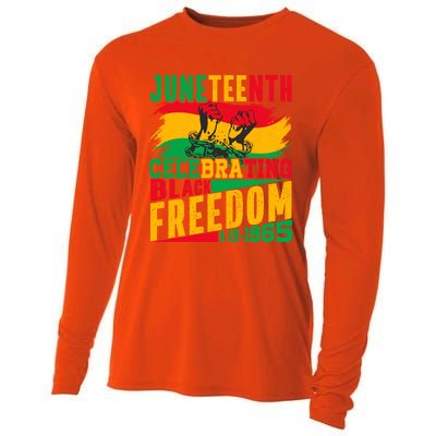 Junenth Celebrating Black Freedom Break Every Chains Gift Cooling Performance Long Sleeve Crew