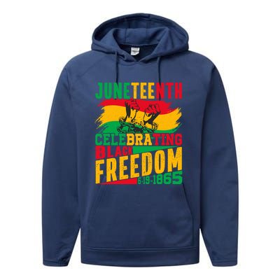 Junenth Celebrating Black Freedom Break Every Chains Gift Performance Fleece Hoodie