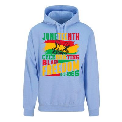 Junenth Celebrating Black Freedom Break Every Chains Gift Unisex Surf Hoodie