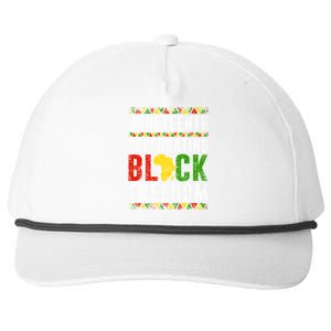 Junenth Celebrating Black Freedom Africa 1865 Junenth Gift Snapback Five-Panel Rope Hat