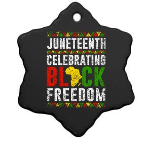 Junenth Celebrating Black Freedom Africa 1865 Junenth Gift Ceramic Star Ornament