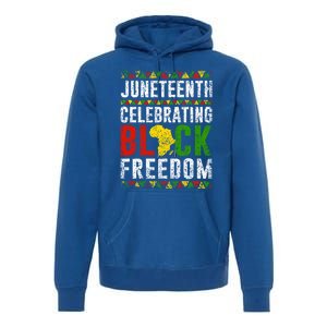 Junenth Celebrating Black Freedom Africa 1865 Junenth Gift Premium Hoodie