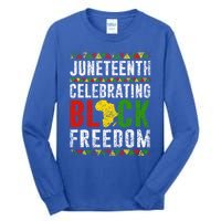 Junenth Celebrating Black Freedom Africa 1865 Junenth Gift Tall Long Sleeve T-Shirt