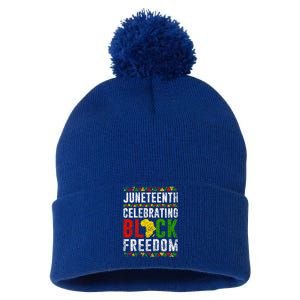 Junenth Celebrating Black Freedom Africa 1865 Junenth Gift Pom Pom 12in Knit Beanie