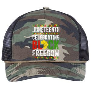 Junenth Celebrating Black Freedom Africa 1865 Junenth Gift Retro Rope Trucker Hat Cap