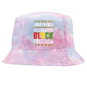 Junenth Celebrating Black Freedom Africa 1865 Junenth Gift Tie-Dyed Bucket Hat