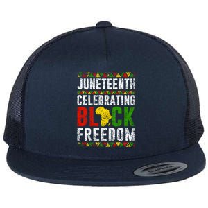 Junenth Celebrating Black Freedom Africa 1865 Junenth Gift Flat Bill Trucker Hat