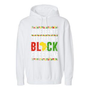 Junenth Celebrating Black Freedom Africa 1865 Junenth Gift Garment-Dyed Fleece Hoodie