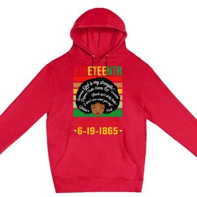 Juneteenth Celebrations Black Freedom Juneteenth 1965 Premium Pullover Hoodie