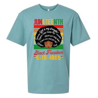 Juneteenth Celebrations Black Freedom Juneteenth 1965 Sueded Cloud Jersey T-Shirt