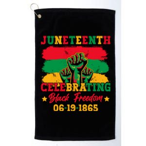 Juneteenth Celebrating Black Freedom 1865 African American Platinum Collection Golf Towel