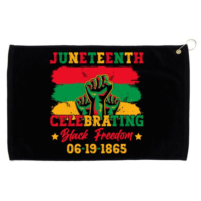 Juneteenth Celebrating Black Freedom 1865 African American Grommeted Golf Towel