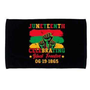 Juneteenth Celebrating Black Freedom 1865 African American Microfiber Hand Towel