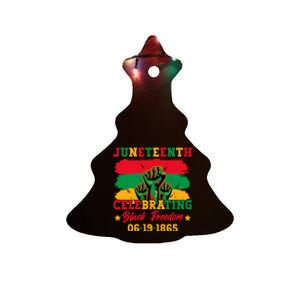 Juneteenth Celebrating Black Freedom 1865 African American Ceramic Tree Ornament