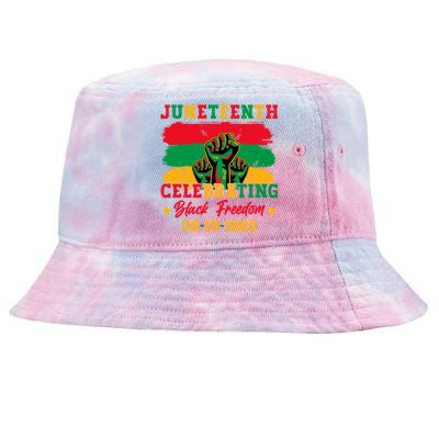 Juneteenth Celebrating Black Freedom 1865 African American Tie-Dyed Bucket Hat