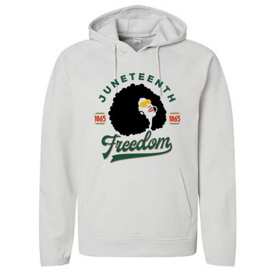 Juneteenth Celebrating Black Freedom 1865 African American Performance Fleece Hoodie