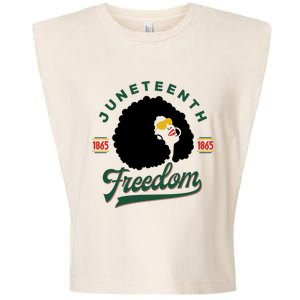 Juneteenth Celebrating Black Freedom 1865 African American Garment-Dyed Women's Muscle Tee