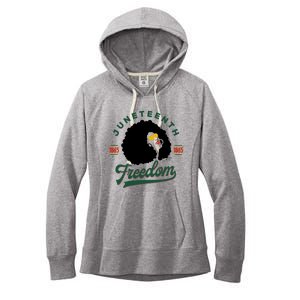 Juneteenth Celebrating Black Freedom 1865 African American Women's Fleece Hoodie