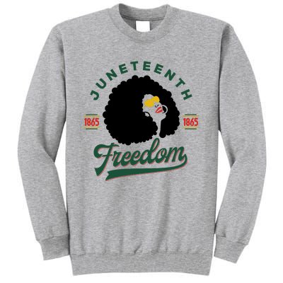 Juneteenth Celebrating Black Freedom 1865 African American Tall Sweatshirt