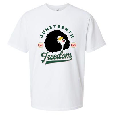 Juneteenth Celebrating Black Freedom 1865 African American Sueded Cloud Jersey T-Shirt