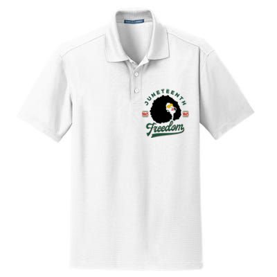 Juneteenth Celebrating Black Freedom 1865 African American Dry Zone Grid Polo