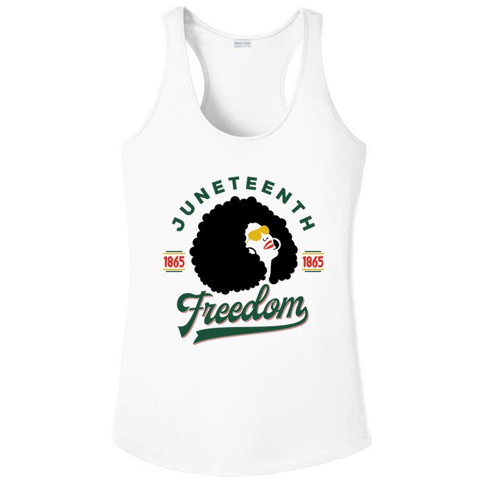 Juneteenth Celebrating Black Freedom 1865 African American Ladies PosiCharge Competitor Racerback Tank