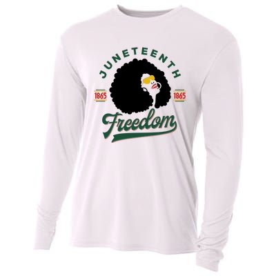 Juneteenth Celebrating Black Freedom 1865 African American Cooling Performance Long Sleeve Crew