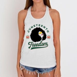 Juneteenth Celebrating Black Freedom 1865 African American Women's Knotted Racerback Tank