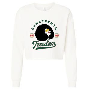 Juneteenth Celebrating Black Freedom 1865 African American Cropped Pullover Crew