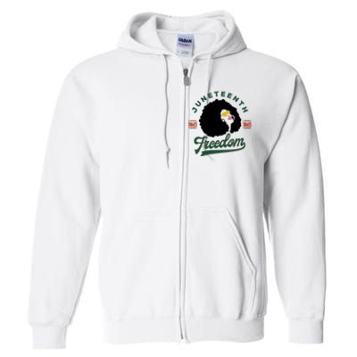 Juneteenth Celebrating Black Freedom 1865 African American Full Zip Hoodie