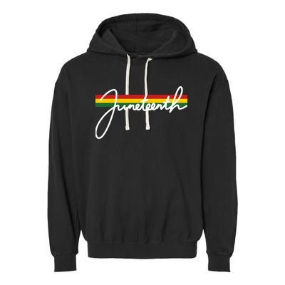 Juneteenth Cool Black History Garment-Dyed Fleece Hoodie